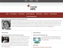 Tablet Screenshot of insidehpc.com